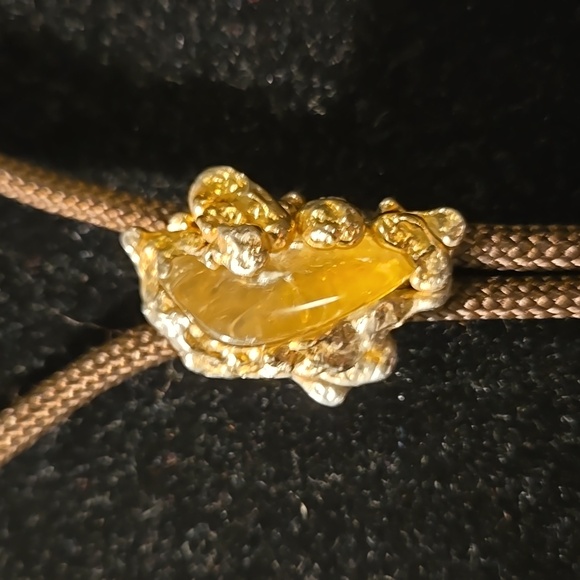 Faux Gold Nugget Bolo - Picture 2 of 6